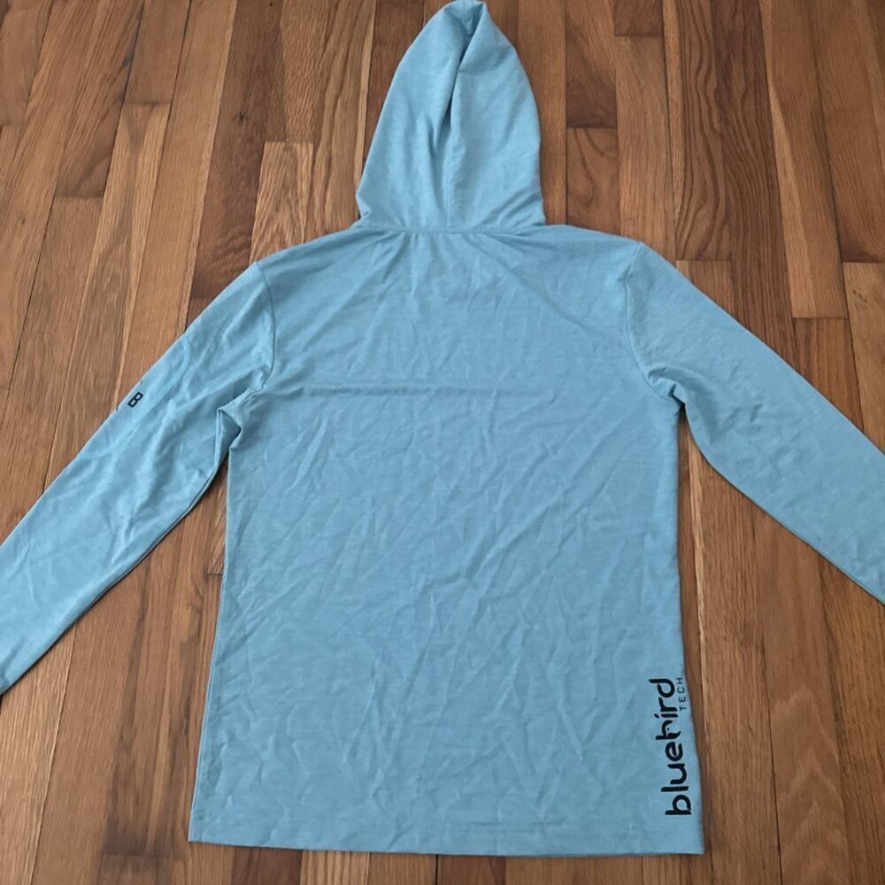 Slicker Beaut Bluebird Tech Performance Women's Long Sleeve Hooded UV Size M - Picture 6 of 7